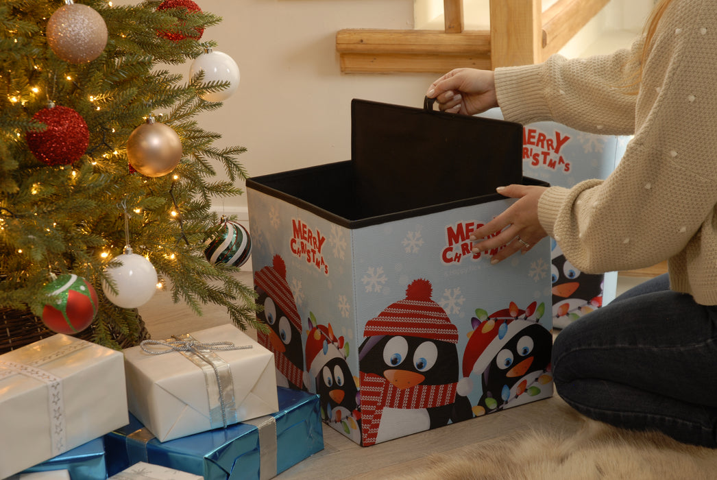 Penguin Christmas Storage Box