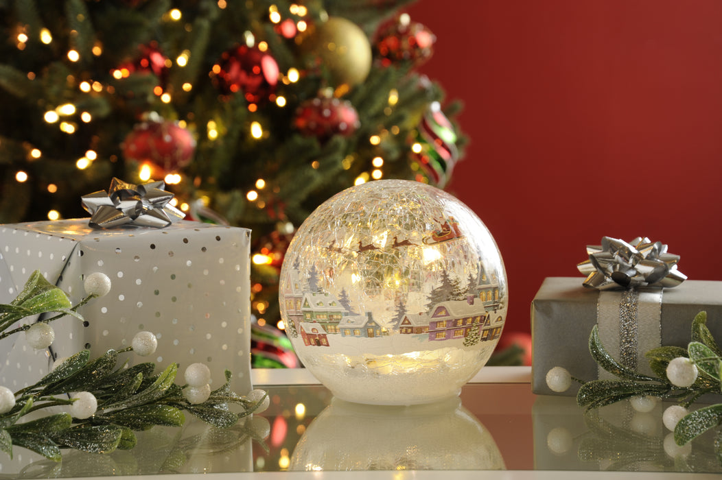Twinkling Crackle Ball - Christmas Decoration
