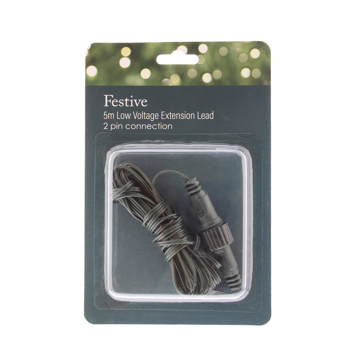 Light Extension Lead - IP44 Green Cable