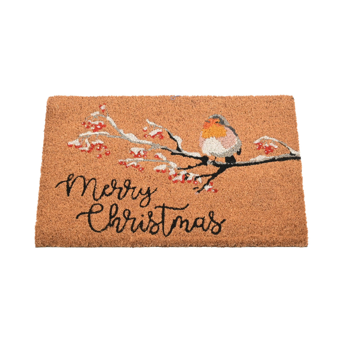 Robin on Branch - Coir Doormat