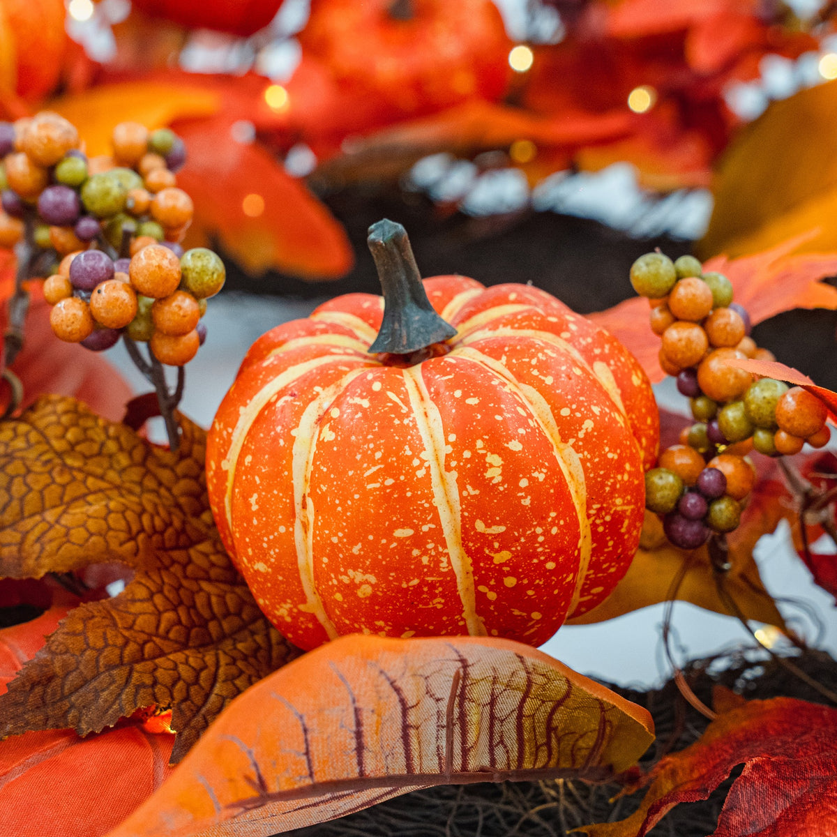 Pumpkin Orchard wreath detail 1
