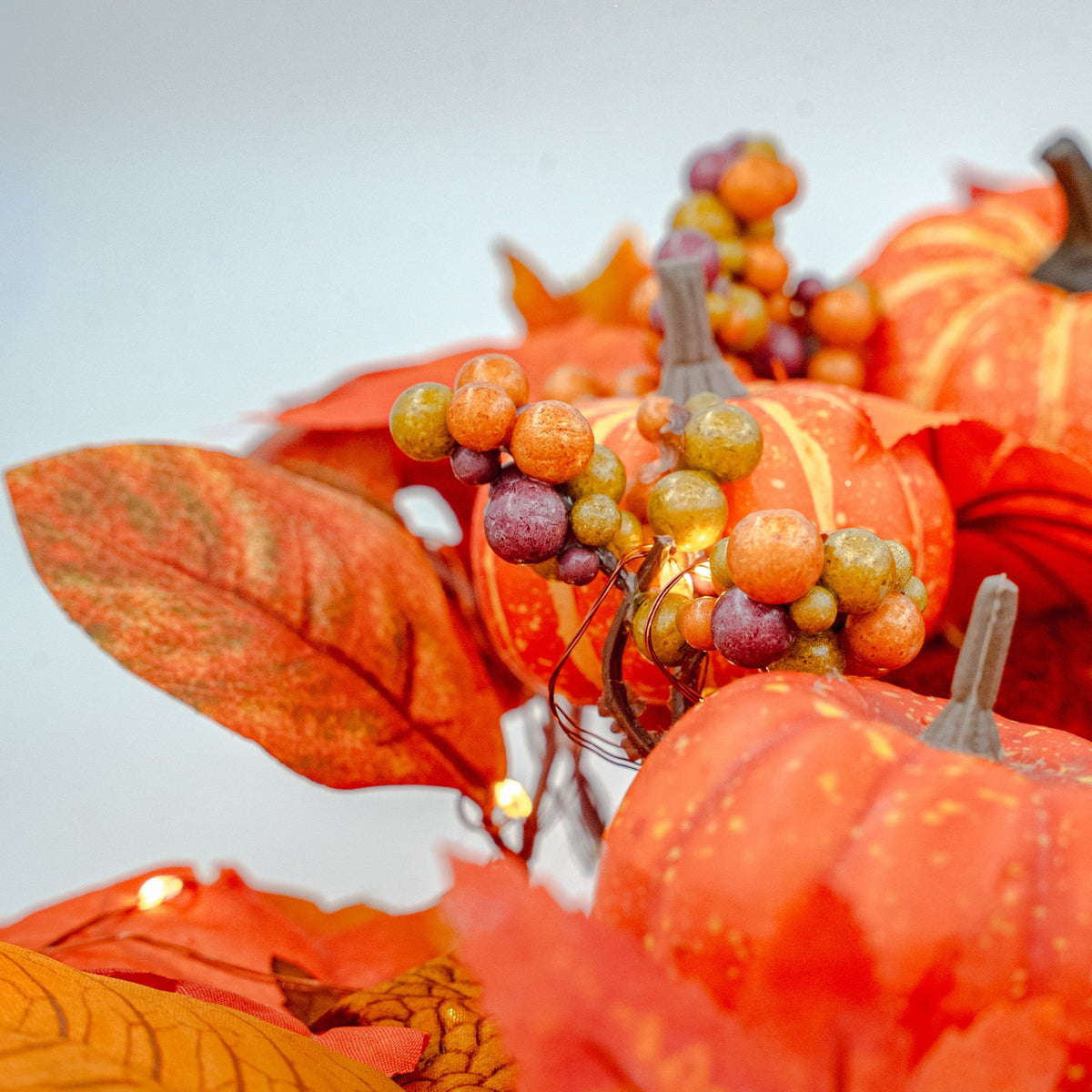 Pumpkin Orchard wreath detail 2