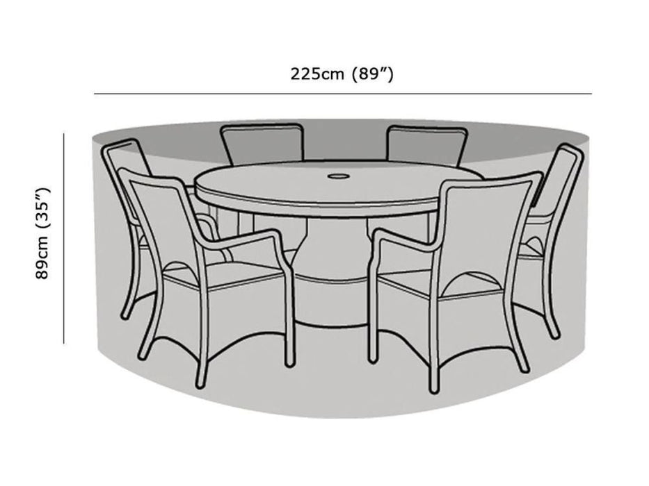 6 Seater Round Table & Chairs Cover