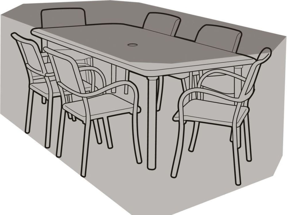 6 Seater Rectangular Table & Chairs Cover