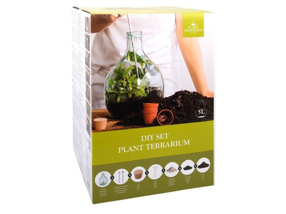Closed Bottle Terrarium Kit – 5L DIY Glass Garden Set_Terrariums