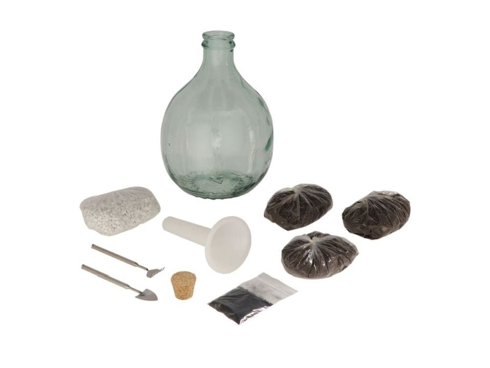 Closed Bottle Terrarium Kit – 5L DIY Glass Garden Set_Terrariums
