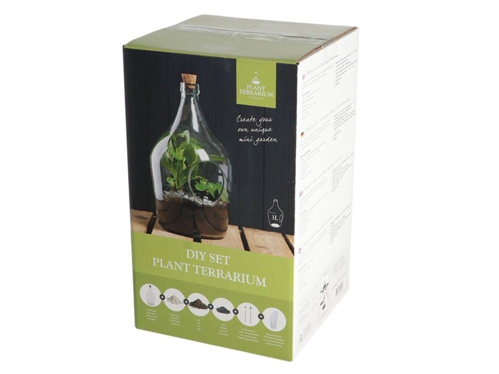 Open Bottle Terrarium Kit – 3L DIY Glass Garden Set_Terrariums