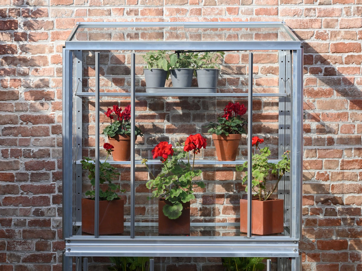 Hampton 3ft 4″ lean to mini greenhouse (Frame & Shelves)_Green Houses