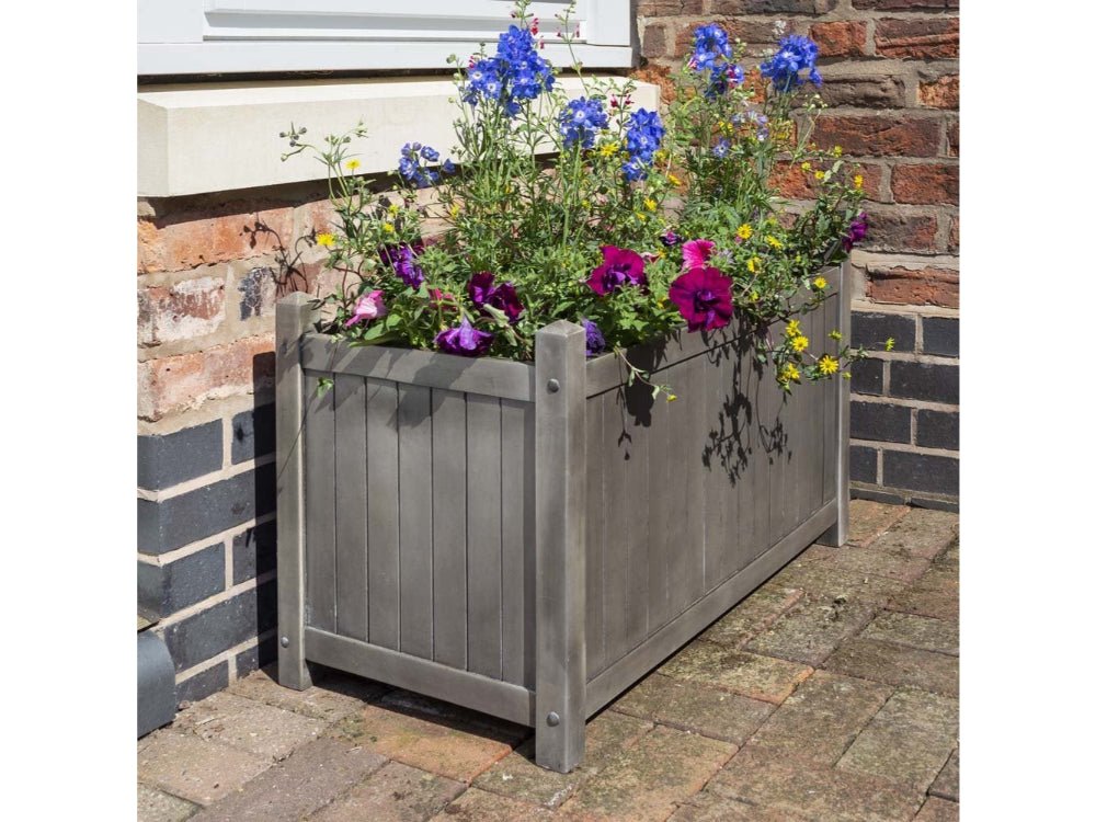 Alderley Grey Rectangular Planter_Planters