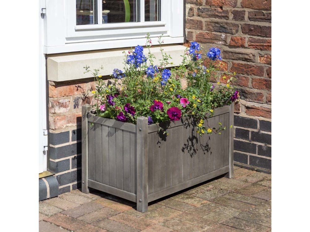 Alderley Grey Rectangular Planter_Planters