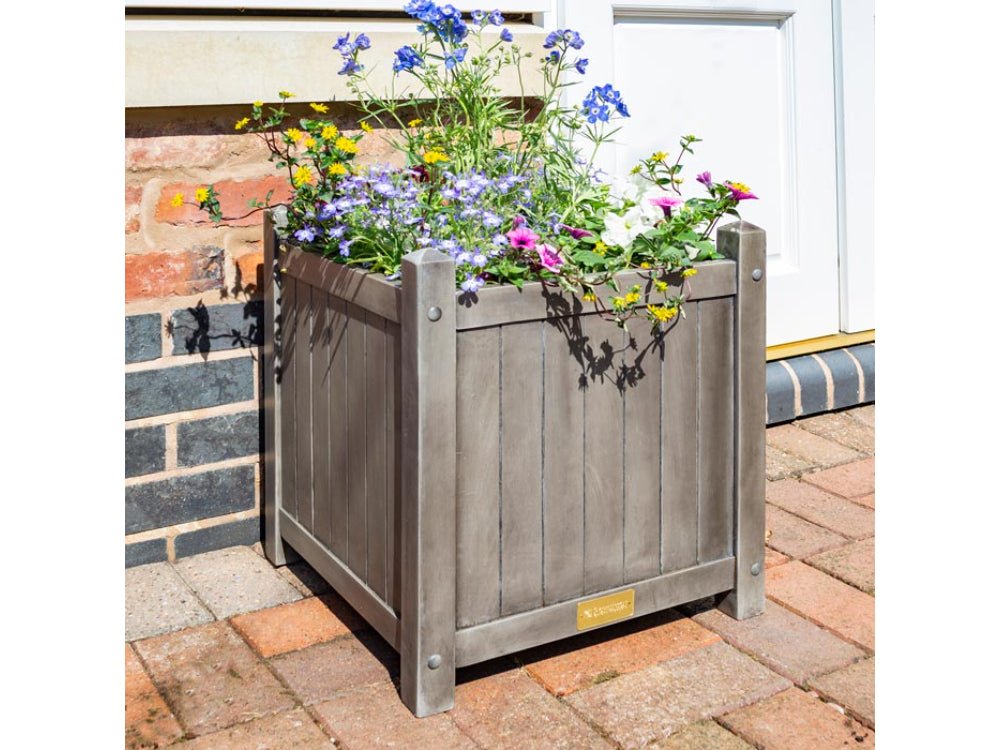 Alderley Grey Square Planter_Planters