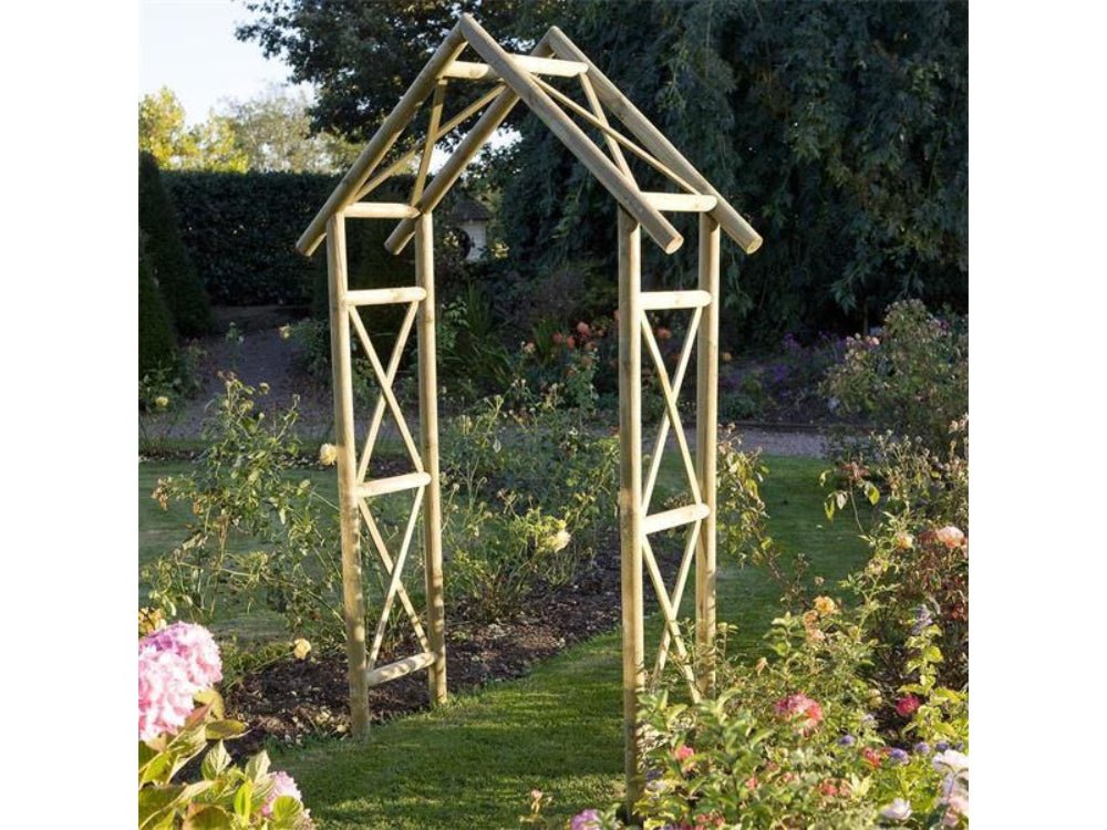 Rustic Arch | Criss - cross pattern_Swings, Arbours & Arches