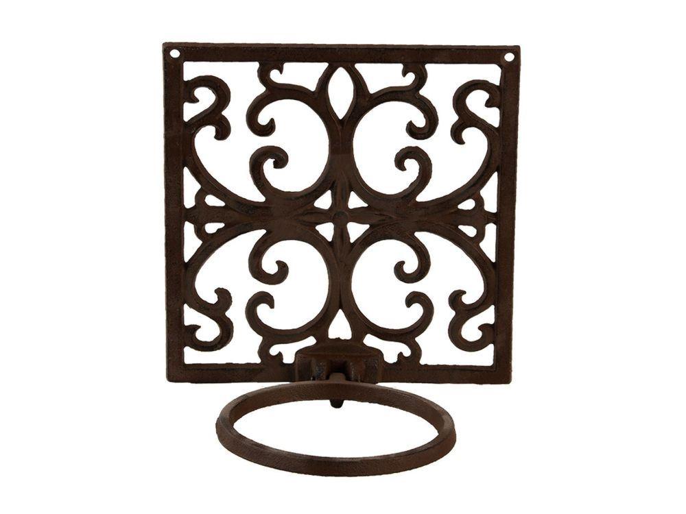 Cast Iron Wall Mounted Pot Holder - 1 Pot_Wall Mounted Planters