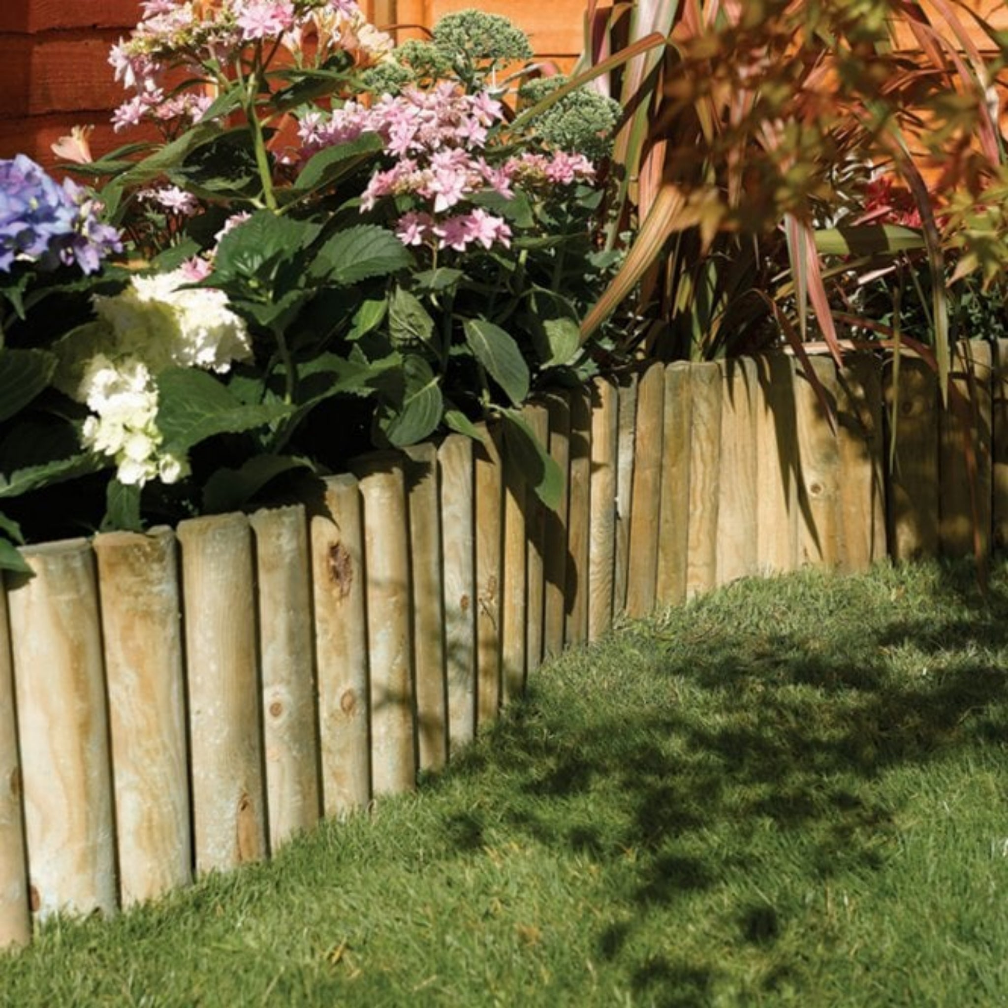 12" Easy Fix Spiked Log Roll 1.8m_Lawn Edging