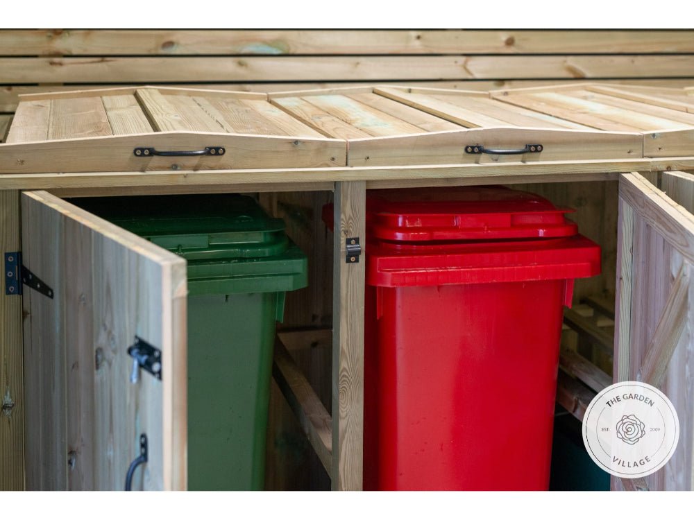 Chatburn 2 Wheelie Bin & Recycle Box Store (2, 4 or 6)_Bin Stores