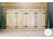 Chatburn 3 Wheelie Bin & Recycle Box Store (2 or 4)_Bin Stores