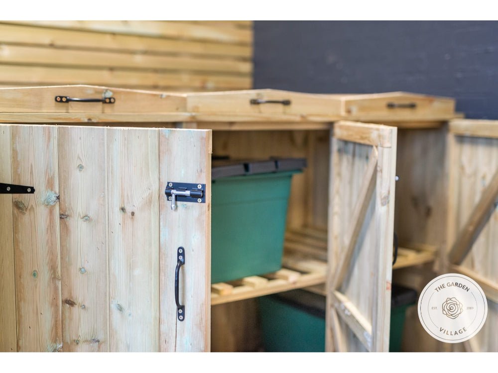 Chatburn 3 Wheelie Bin & Recycle Box Store (2 or 4)_Bin Stores
