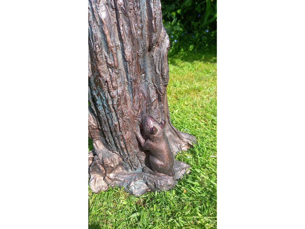 Cat and Mouse stunning large 64cm (2ft) tall sculpture_Garden Ornaments