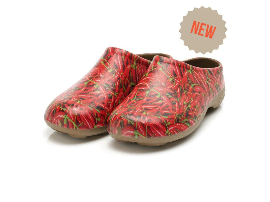 Chilli Pepper Chunky Tread Mens Clogs_Mens Chunky Tread Clogs