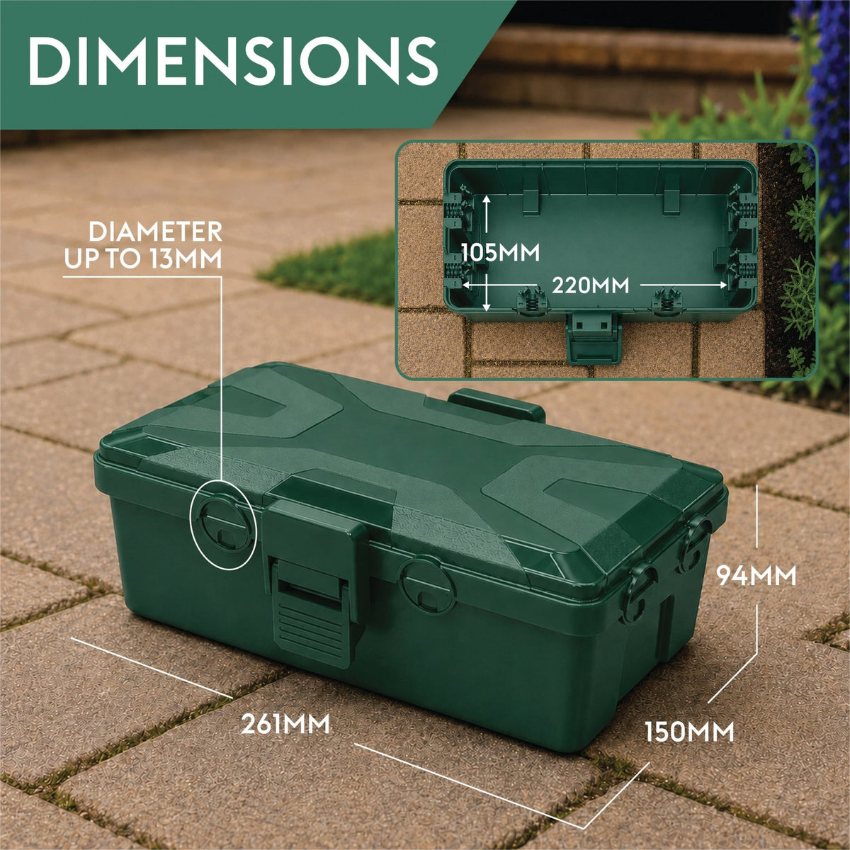 Eagle IP54 Outdoor Electrical Box, 2 Colours 6 Input/Outputs_Electrical Connection Boxes