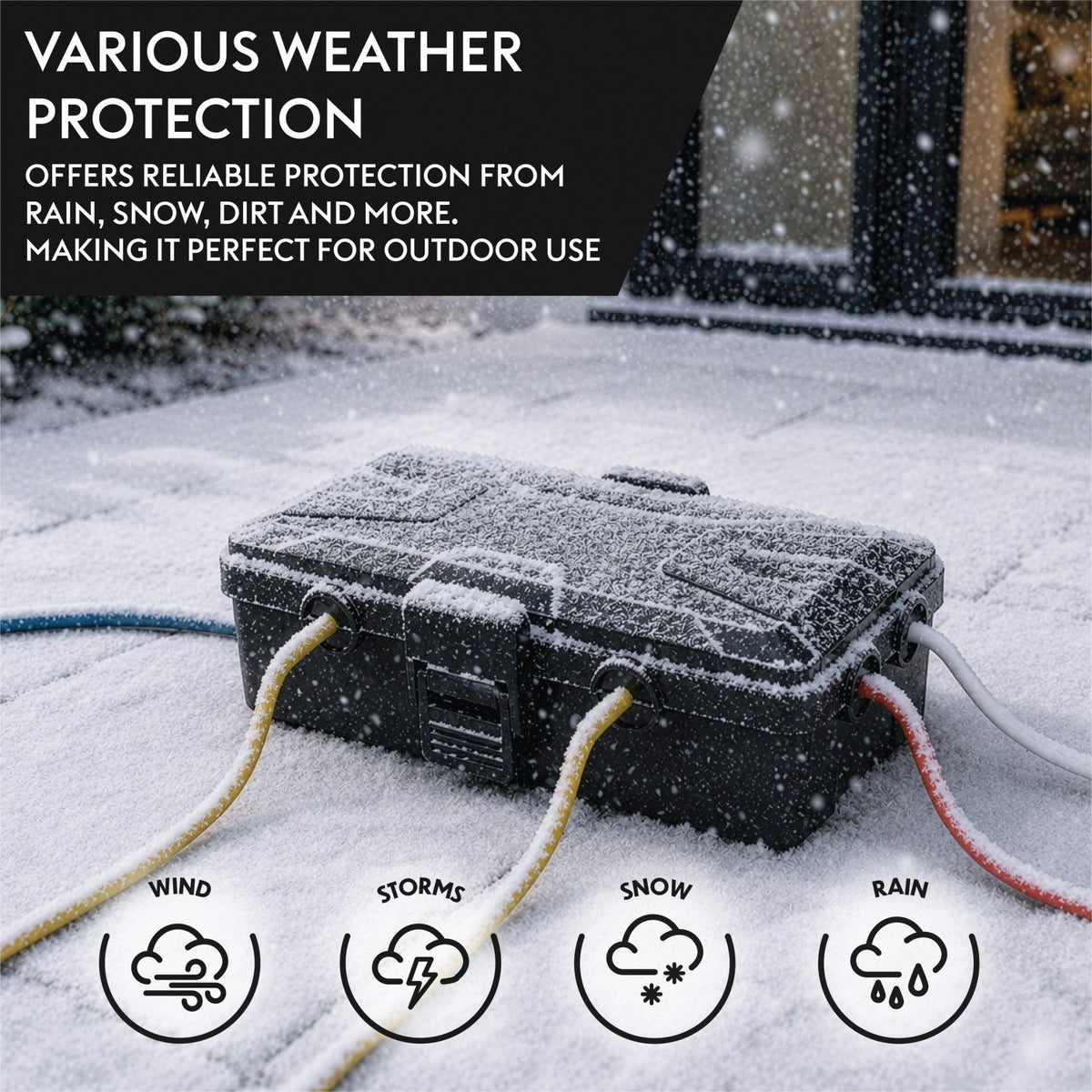 Eagle IP54 Outdoor Electrical Box, 2 Colours 6 Input/Outputs_Electrical Connection Boxes