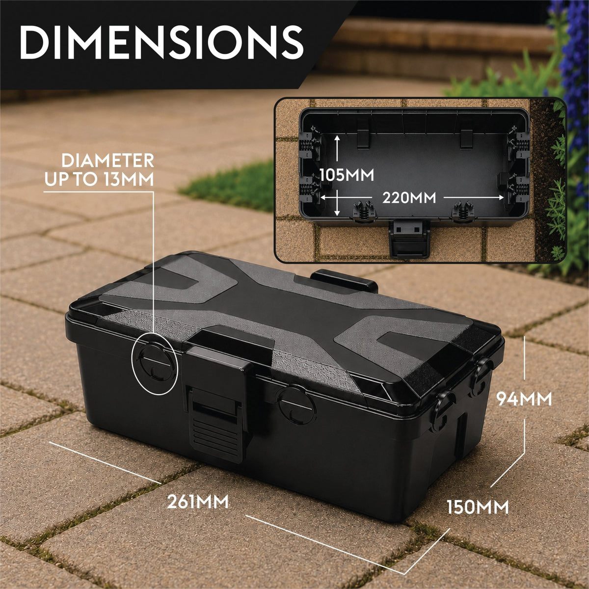 Eagle IP54 Outdoor Electrical Box, 2 Colours 6 Input/Outputs_Electrical Connection Boxes