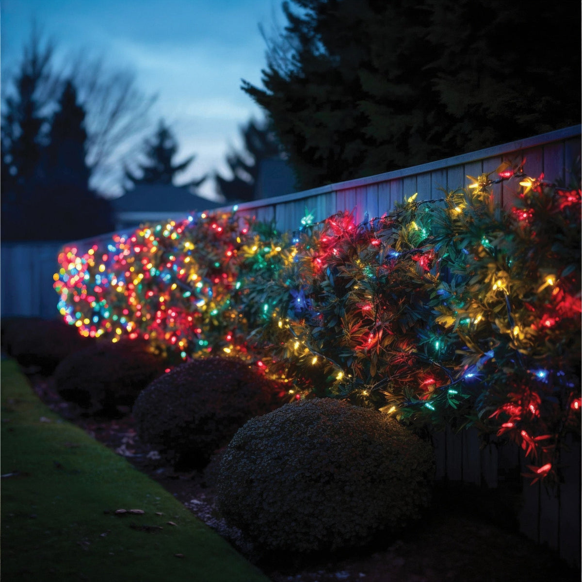 Eagle Connect RGBY LED String Lights With Black Rubber Cable_String Lights