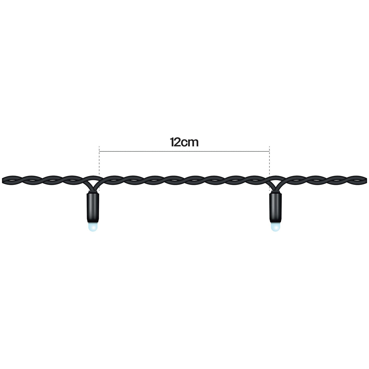 Eagle Connect RGBY LED String Lights With Black Rubber Cable_String Lights