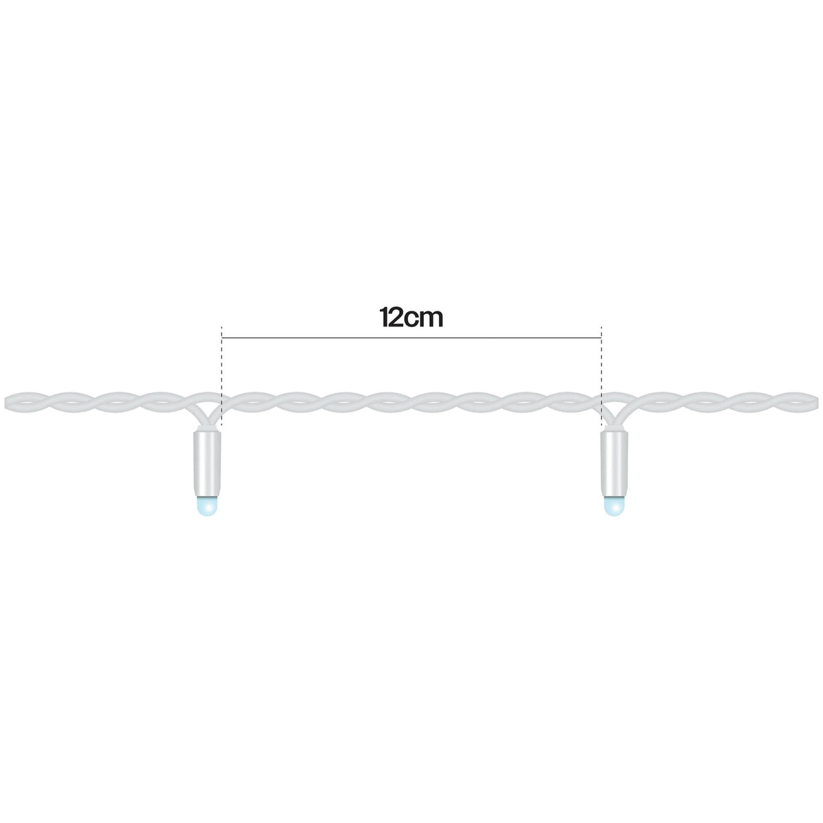 Eagle Connect LED String Lights With White Rubber Cable
