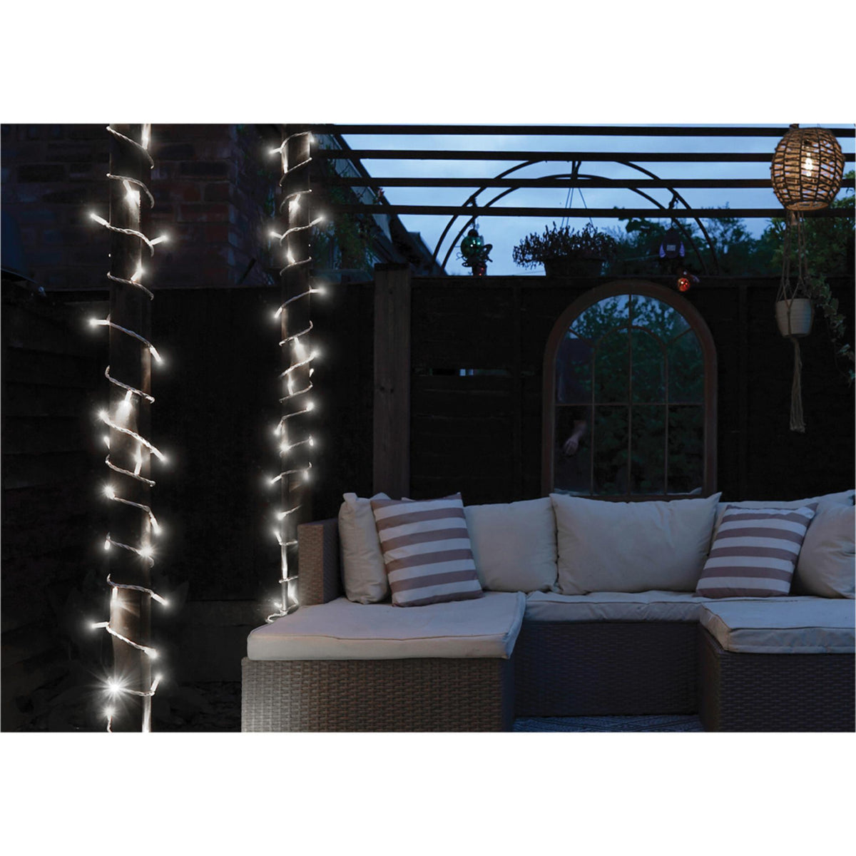 Eagle Connect LED String Lights With White Rubber Cable