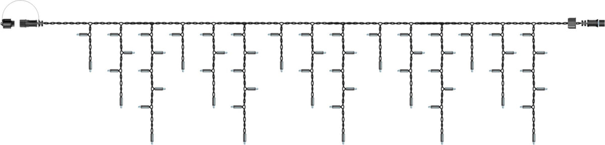 Eagle Connect Icicle Lights Black Rubber With 60/40/20cm Drop_Icicle Lights