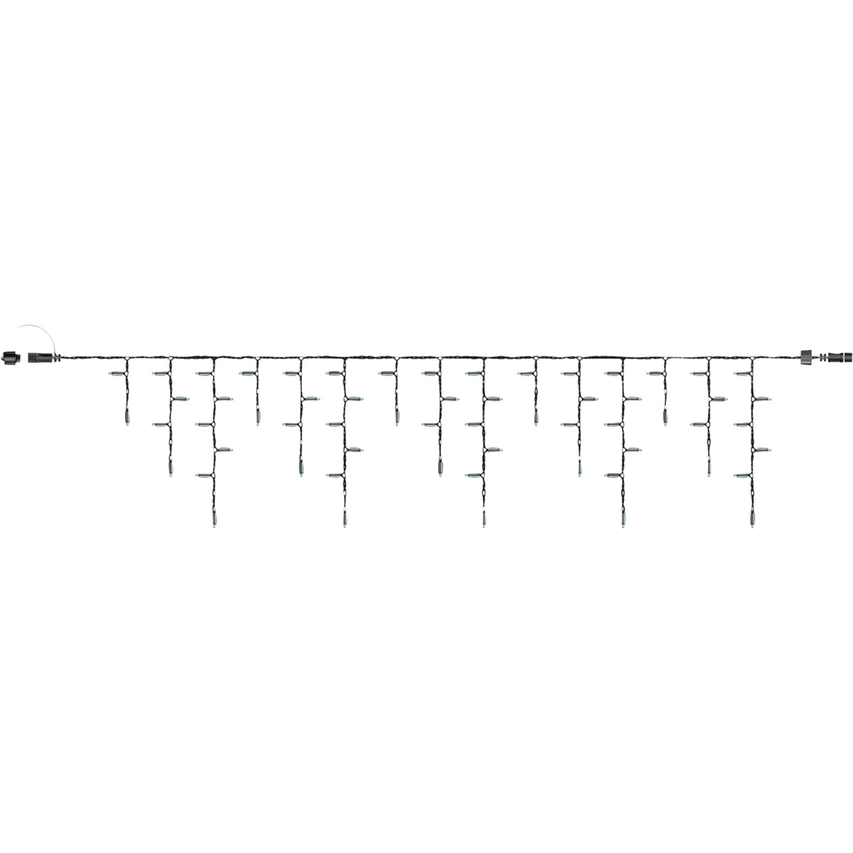 Eagle Connect Icicle Lights White Rubber With 60/40/20cm Drop with 10% C/W Twinkle