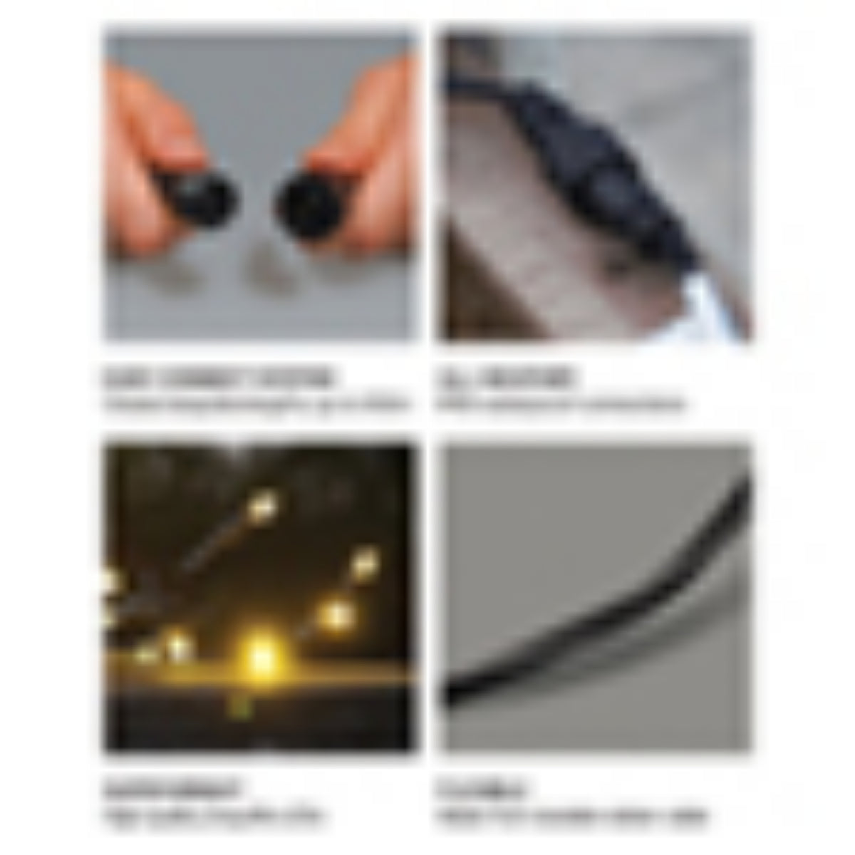 Eagle Connect LED Cluster Lights Black Rubber