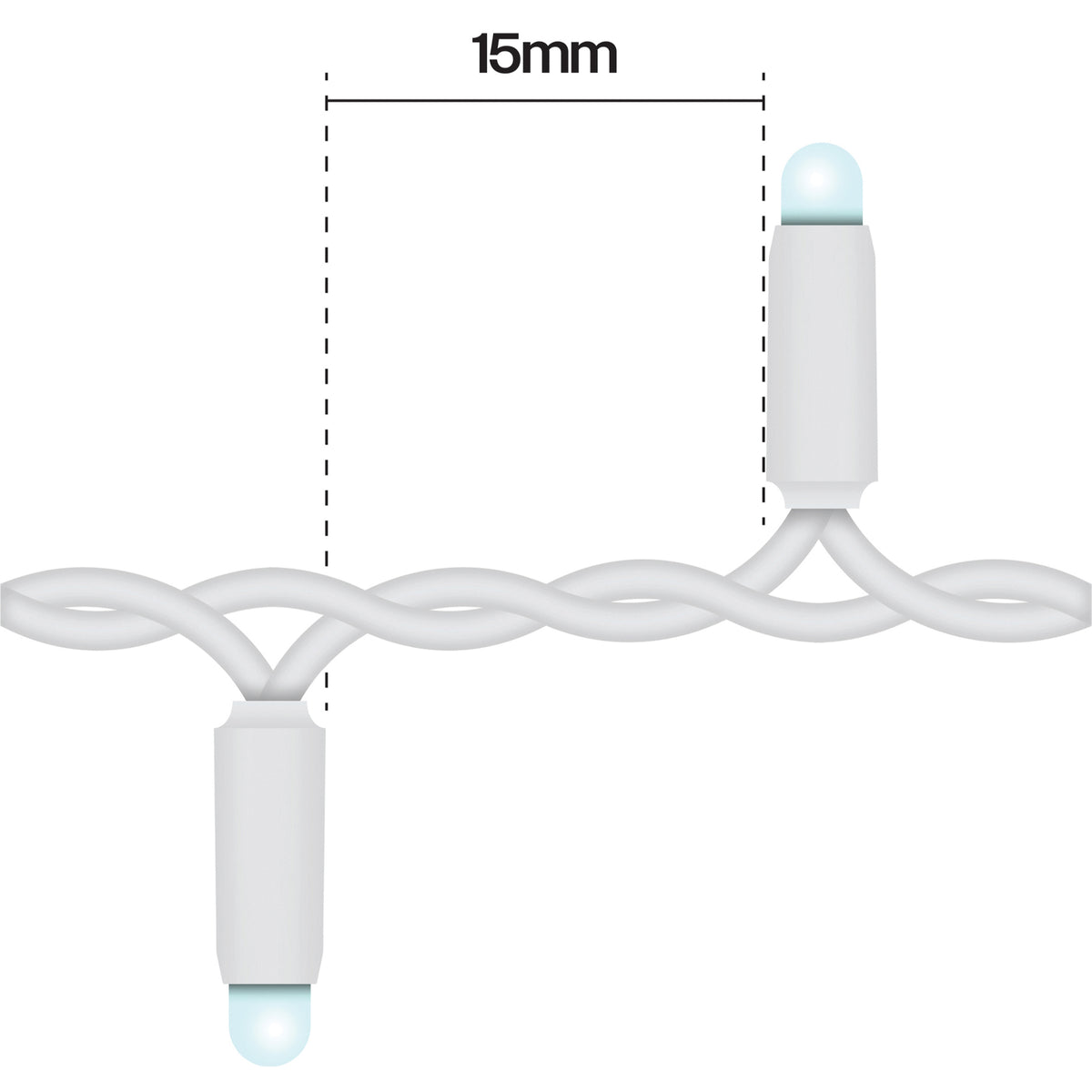 Eagle Connect LED Cluster Lights White Rubber