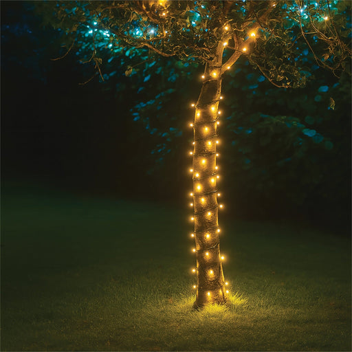 Eagle Connect LED String Lights - Warm White - Rubber Cables in Black or White_Christmas Lights