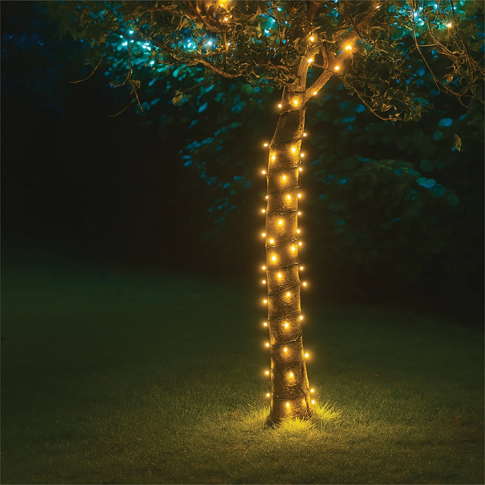 Eagle Connect LED String Lights - Warm White - Rubber Cables in Black or White_Christmas Lights