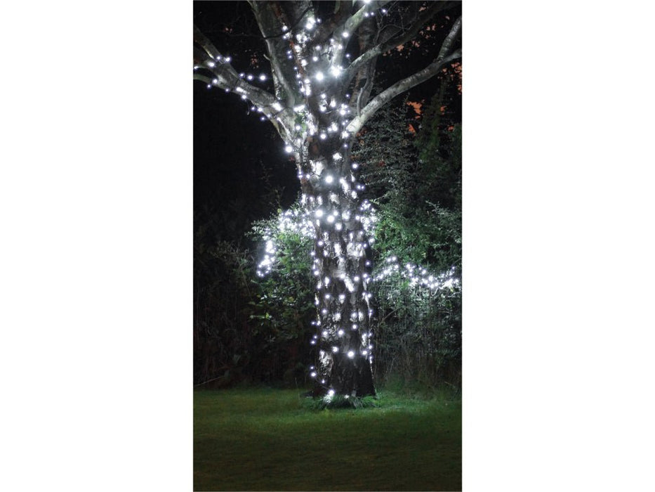 Eagle Connect LED String Lights - Cool White - Rubber Cables in Black or White_Christmas Lights