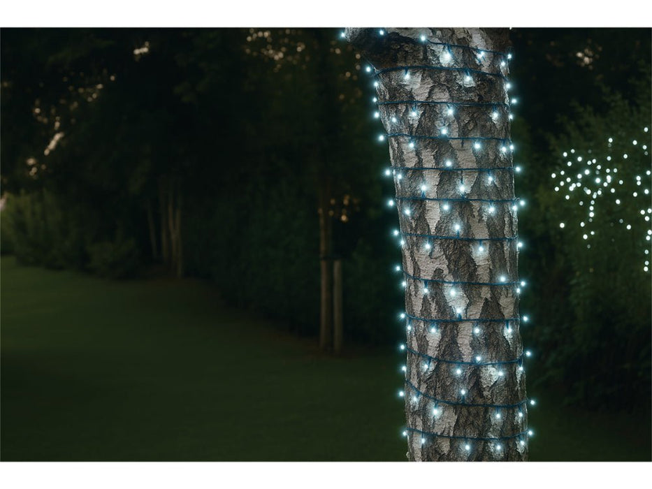 Eagle Connect LED String Lights - Cool White - Rubber Cables in Black or White_Christmas Lights