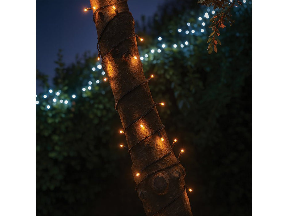 Eagle Connect LED String Lights - Copper/Gold - Rubber Cables in Black_Christmas Lights