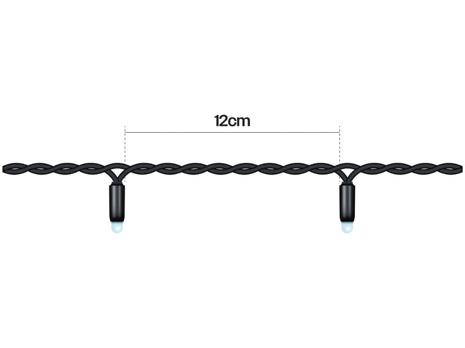 Eagle Connect LED String Lights - Copper/Gold - Rubber Cables in Black_Christmas Lights