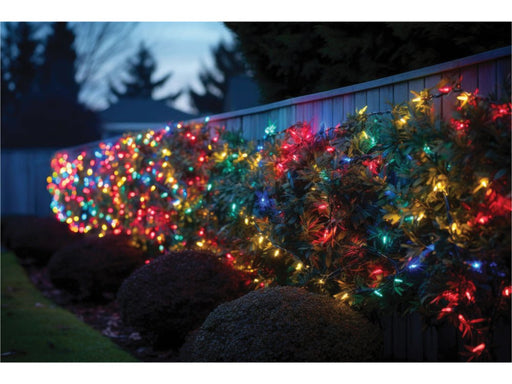 Eagle Connect LED String Lights - Flashing Multicolour - Black Rubber Cable_Christmas Lights