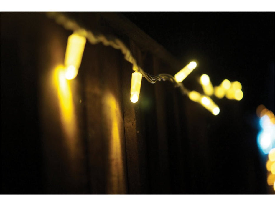 Eagle Connect LED String Lights - Warm White - Rubber Cables in Black or White_Christmas Lights