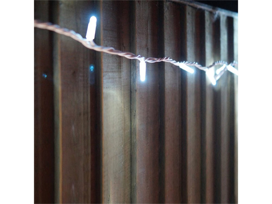 Eagle Connect LED String Lights - Cool White - Rubber Cables in Black or White_Christmas Lights