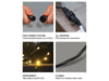 Eagle Connect LED Cluster Lights - Warm White - Black or White Rubber Cable_Christmas Lights