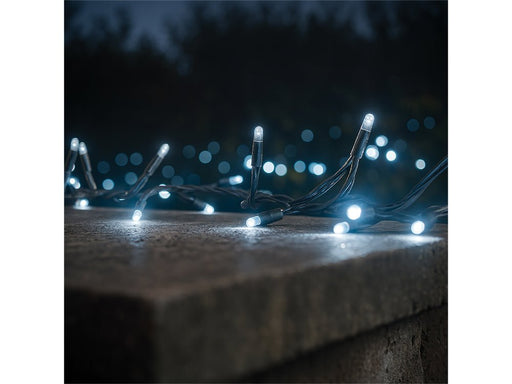 Eagle Connect LED Cluster Lights - Cool White - Black or White Rubber Cable_Christmas Lights