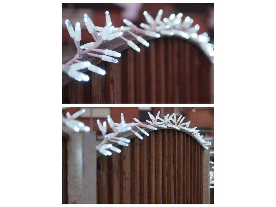 Eagle Connect LED Cluster Lights - Cool White - Black or White Rubber Cable_Christmas Lights