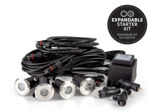 Small Deck Light Starter Kit - Warm White Lighting_Electric Garden Lighting