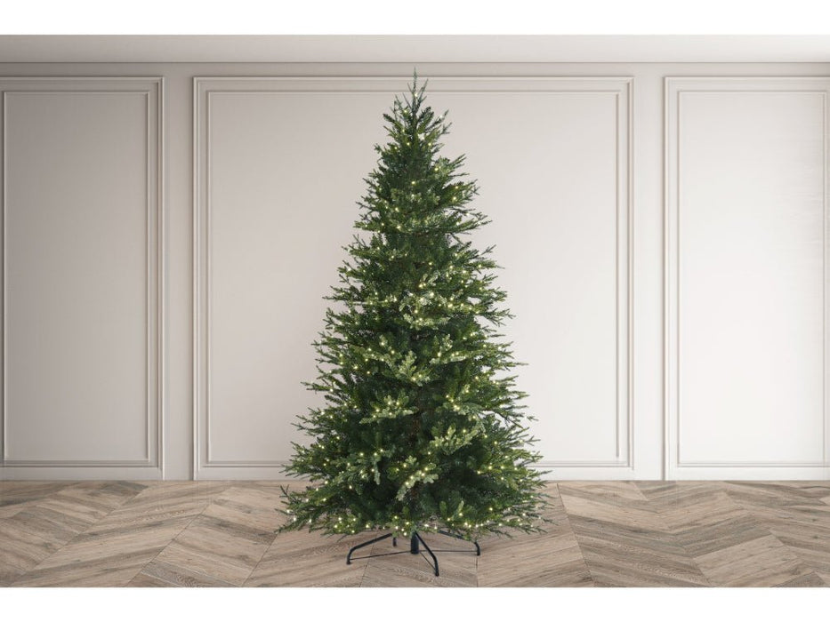 Bosk Elveden Artifical Fir - 7.5ft Tree with 650 Warm White LEDS 8 Function_Artificial Christmas Trees