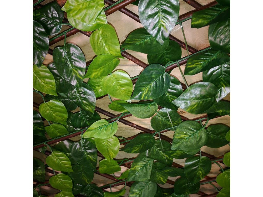 Wall Leaves Trellis Green Plastic Expandable_Garden Trellises