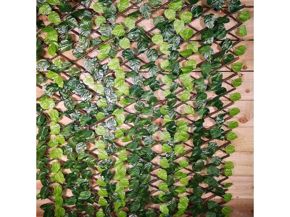Wall Leaves Trellis Green Plastic Expandable_Garden Trellises